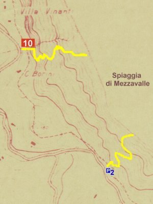 Baia di Portonovo: Mezzavalle